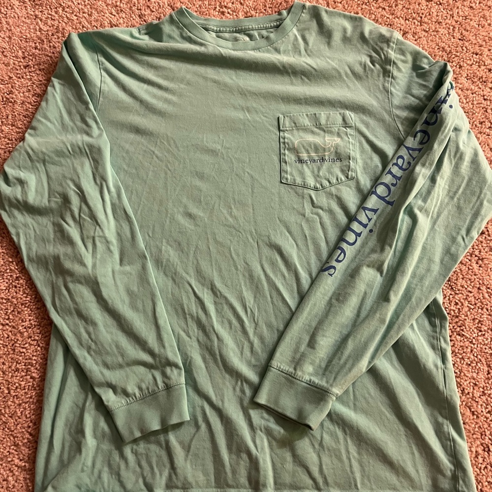 Turquoise vineyard vines long sleeve